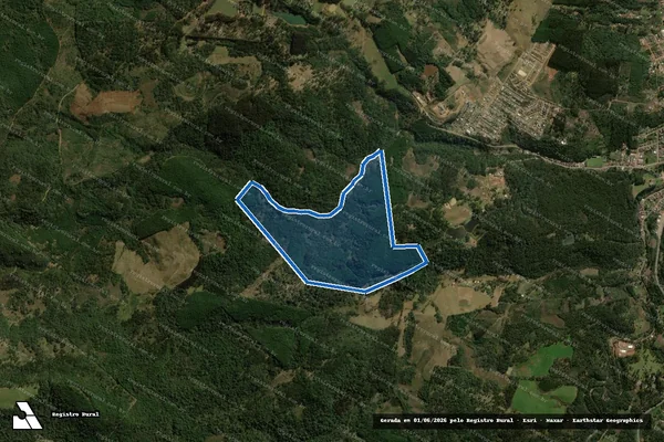 Imagem de satélite de FAZENDA SÃO ZACARIA - Parte  1 em General Carneiro - PR