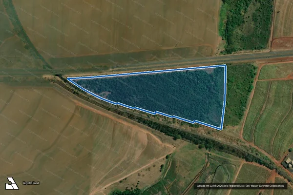 Imagem de satélite de Fazenda Santa Maria / Gleba 4 em Ribeirão Preto - SP