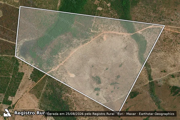 Imagem de satélite de Fazenda Pindaíba I - Única em Sambaíba - MA