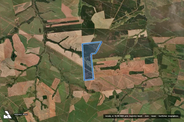 Imagem de satélite de Fazenda Ipanema - Parcela 1 em Getulina - SP