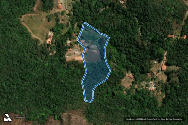 Imagem de satélite de Sítio Souza Rezende - Sítio Souza Rezende em Ouro Preto - MG