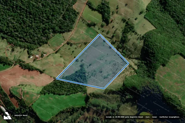 Imagem de satélite de Parte do Lote Rural nº 14 - Única em Anchieta - SC