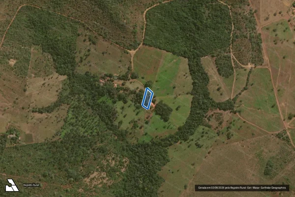 Imagem de satélite de Lote 48/04 Parte do Lote 48, Loteamento Serra do Lajeado 3ª Etapa - Parte 4 em Tocantínia - TO