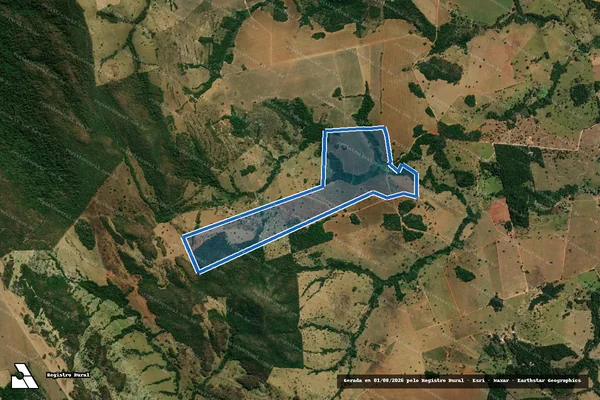 Imagem de satélite de FAZENDA BOA VISTA - DEN. SABUGUEIRO - Gleba 01 em Indiara - GO
