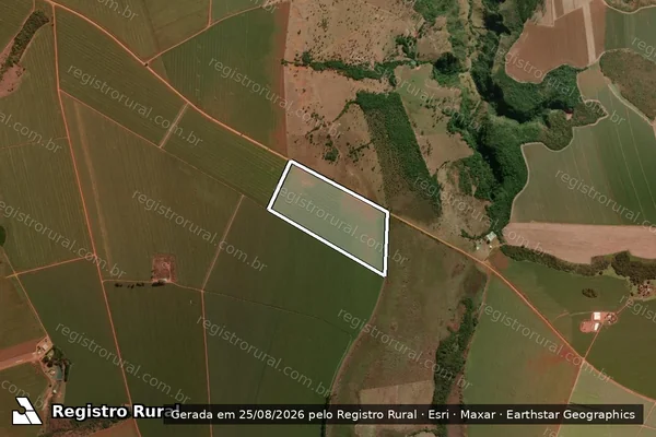 Imagem de satélite de FAZENDA FLORES lugar denominado PERDIZES - FAZENDA FLORES E FORMIGUINHA lugar denominado PERDIZES em Portelândia - GO