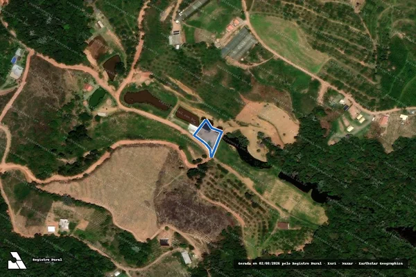 Imagem de satélite de BELOTTI ORGANICOS - Chácara por baixo da estrada em Venda Nova do Imigrante - ES