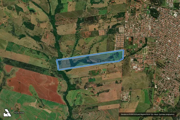 Imagem de satélite de Sitio Tomé - Parte 1 em Andradina - SP