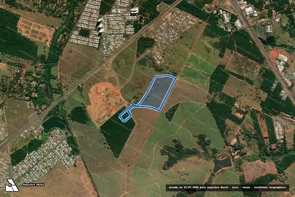 Imagem de satélite de ÁREA J - DESMEMBRADA em Bauru - SP