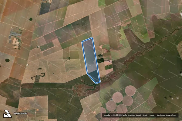 Imagem de satélite de Fazenda São Paulo - FAZENDA SãO PAULO VI em Correntina - BA