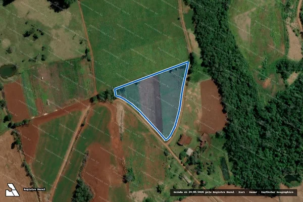 Imagem de satélite de LOTE RURAL Nº 52 DA 1ª SECÇÃO ALPESTRE - PARCELA 01 em Alpestre - RS