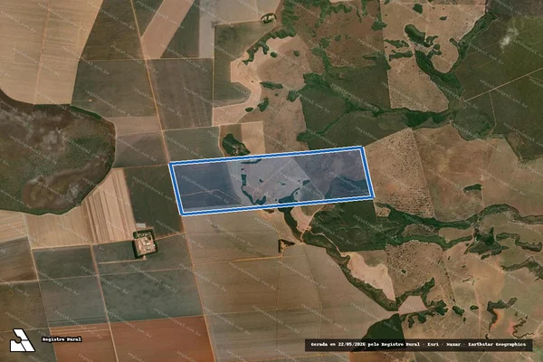 Imagem de satélite de Fazenda Arapongas_Lote 08 - Parte 1 em Novo São Joaquim - MT