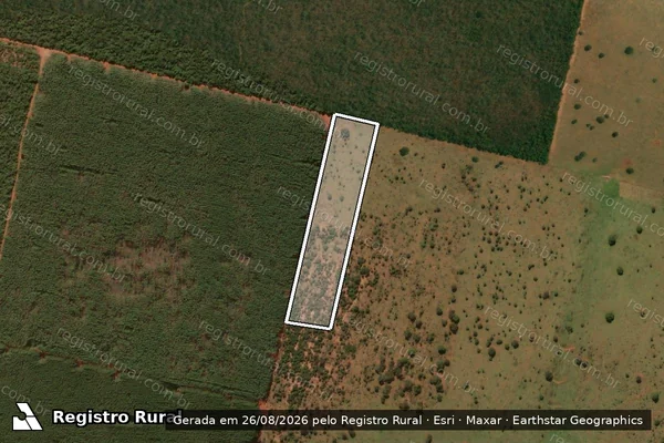 Imagem de satélite de FAZENDA NOSSA SENHORA DE APARECIDA - PARCELA 27 em Três Lagoas - MS