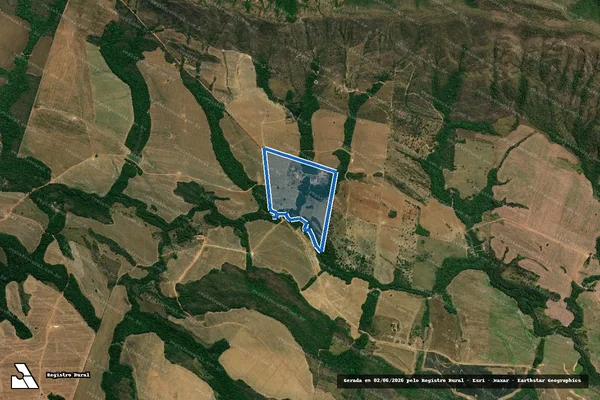Imagem de satélite de SITIO PAU BRASIL - Parcela 1 em Santa Cruz de Goiás - GO
