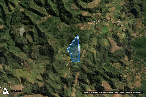 Imagem de satélite de SITIO ARVORE GRANDE em Alfredo Chaves - ES