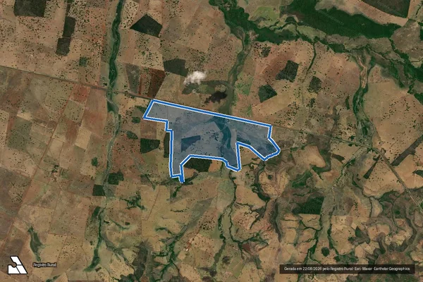 Imagem de satélite de FAZENDA MARIA ROSA - GLEBA 01 em Gurinhatã - MG
