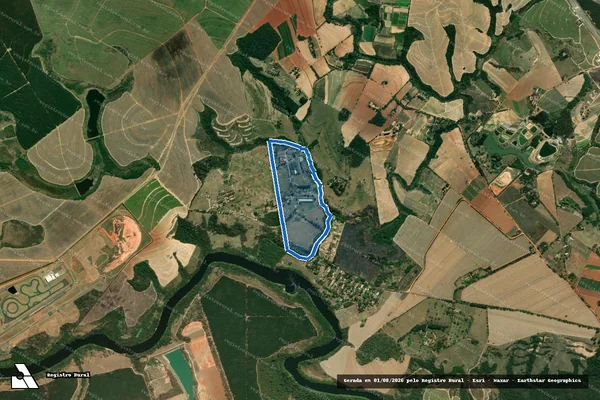 Imagem de satélite de GRANJA QUERÊNCIA - Parcela 1 em Elias Fausto - SP
