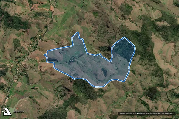 Imagem de satélite de FAZENDA SANTANA - 001 em Miracema - RJ