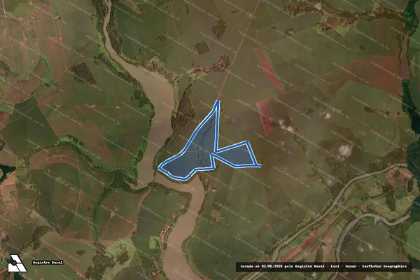 Imagem de satélite de FAZENDA SÃO SEBASTIÃO - Gleba 01 em Turvelândia - GO