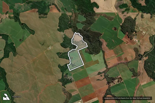Imagem de satélite de GLEBA SAMAMBAIA - LOTES 5-C e 5-D - 001 em Guarapuava - PR
