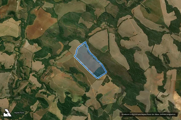 Imagem de satélite de Pasto do Feijoal - GLEBA 02 em Lagoa Dourada - MG