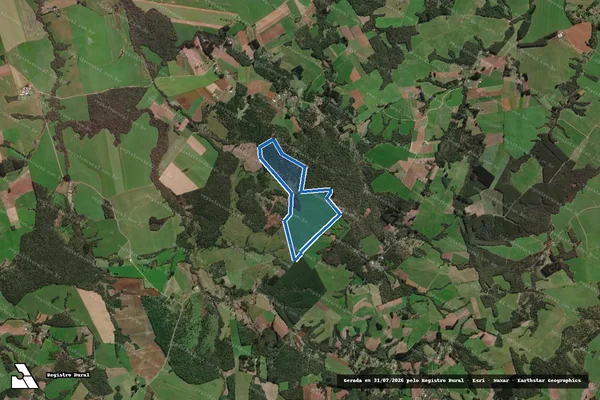 Imagem de satélite de Fazenda Santo Antonio - Fazenda Santo Antonio em Canoinhas - SC