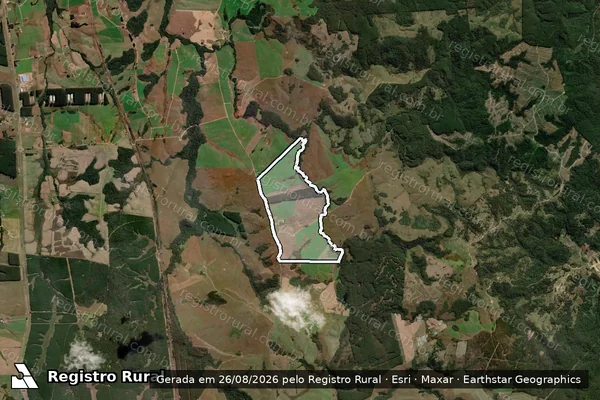 Imagem de satélite de FAZENDA DO TRIBUTO em Correia Pinto - SC
