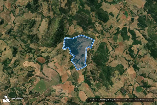 Imagem de satélite de Fazenda Contendas de Baixo em Mococa - SP