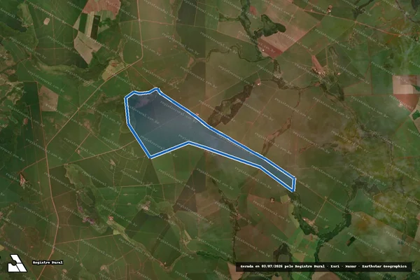 Imagem de satélite de Fazenda Santa Cruz / Fazenda Santa Cruz – Área Remanescente "B" em Maracaju - MS