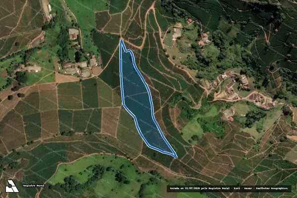 Imagem de satélite de Serra da Conceição - Gleba 4 em Machado - MG