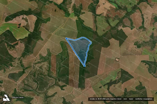 Imagem de satélite de Estância Santa Laura de Vicuña - Parte 1 em Poxoréu - MT