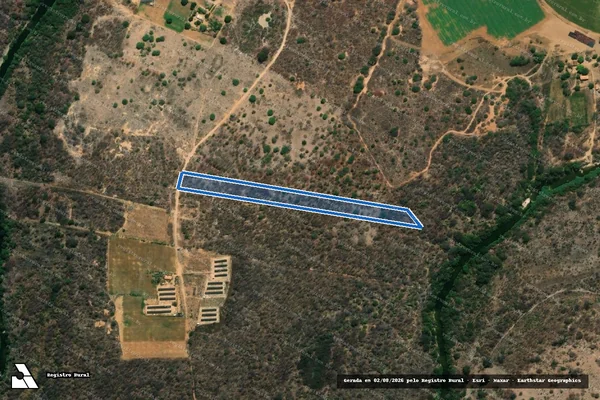Imagem de satélite de FAZENDA BARREIRO DO ITAPICURÚ - PARTE 28 em Jaíba - MG