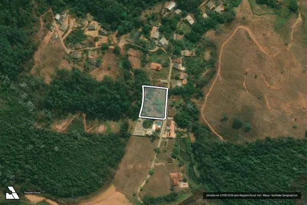 Imagem de satélite de Terreno Rural - ÁREA 2 em Viçosa - MG