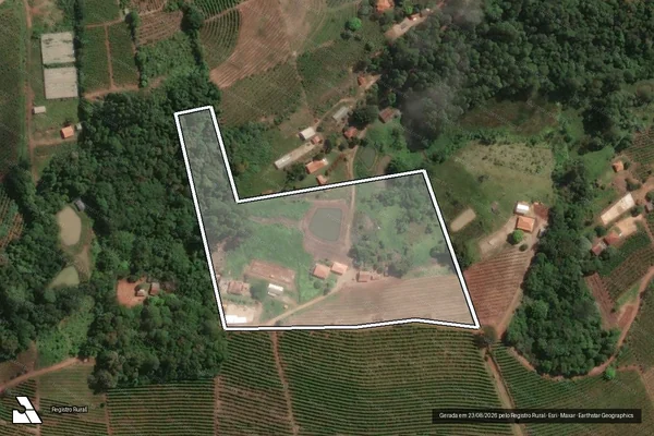 Imagem de satélite de Sítio Souza Cruz - Parte 1 em Tomazina - PR