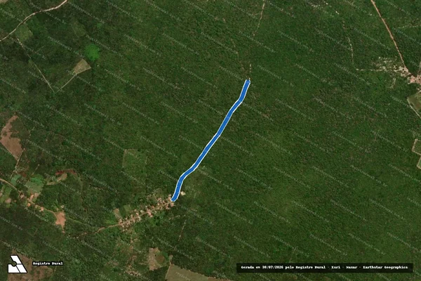 Imagem de satélite de ESTRADA MUNICIPAL - Parte 1 em Brasileira - PI