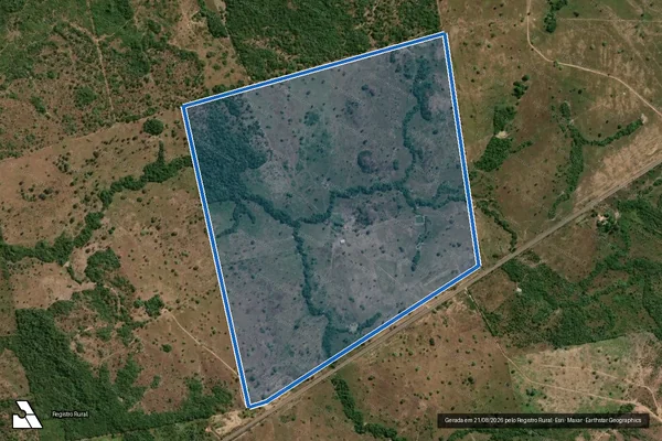 Imagem de satélite de FAZENDA TRANSCOLINAS, LOTE 48E PARTE DO LOTE 49 E 47, LOTEAMENTO RIBEIRÃO JUARI, 1º ETAPA - Parte 1 em Couto Magalhães - TO