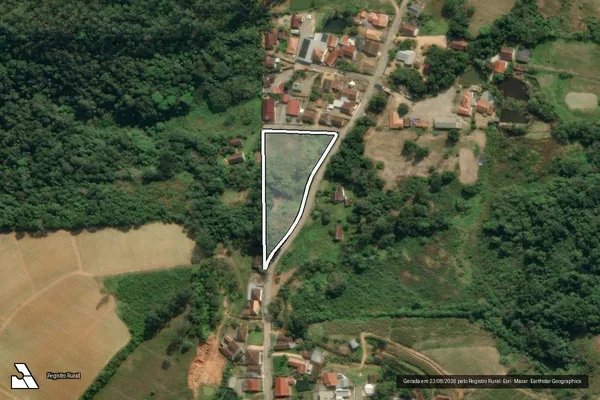 Imagem de satélite de Matrículas 14.969 e 14.970 - PARCELA 01 em Ibirama - SC
