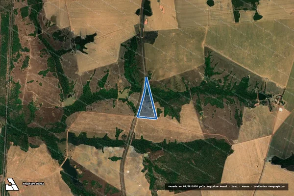 Imagem de satélite de FAZENDA BARRA BRASIL - FAZENDA BARRA BRASIL, Gleba B em Alvorada - TO