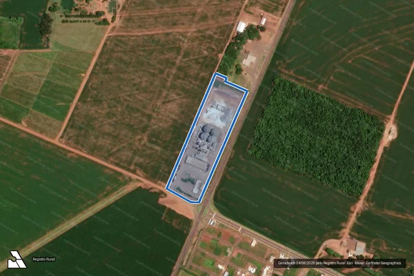 Imagem de satélite de Lote de terreno rural nº 68-K-remanescente-2, oriundo da divisão do lote nº 68-K-remanescente, destacado do lote 68-K, divisão d - Lote de terreno rural nº 68-K-remanescente-2, oriundo da divisão do lote nº 68-K-remanescente, destacado do lote 68-K, d em Brasilândia do Sul - PR