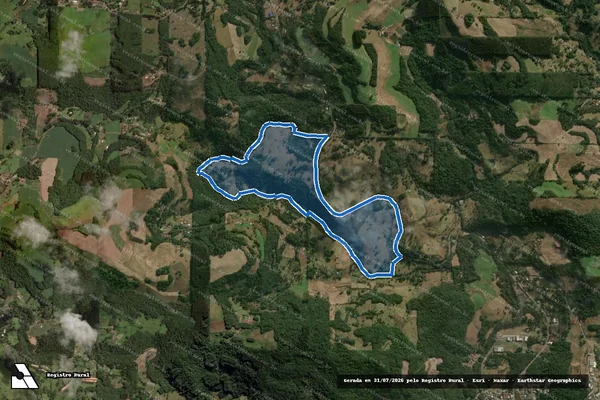 Imagem de satélite de COLONIA LIMEIRA - Parcela 01 em Luzerna - SC