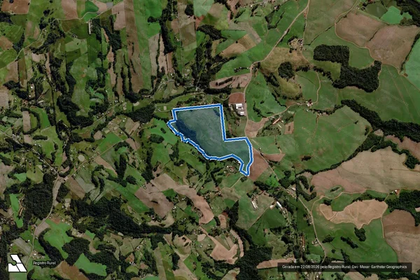 Imagem de satélite de PARTE DOS LOTES COLONIAIS RURAIS Nº 78, 79, 80 E 81, SEÇÃO MARAVILHA - 1 em Tigrinhos - SC