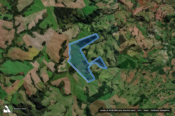 Imagem de satélite de FAZENDA PRIMAVERA - Parte 1 em Campo Erê - SC