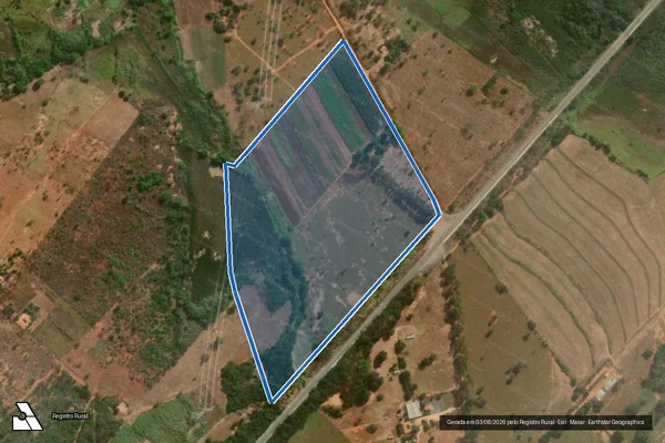 Imagem de satélite de Lote 08 ? P.A. Betinho - Lote 08 em Bocaiúva - MG