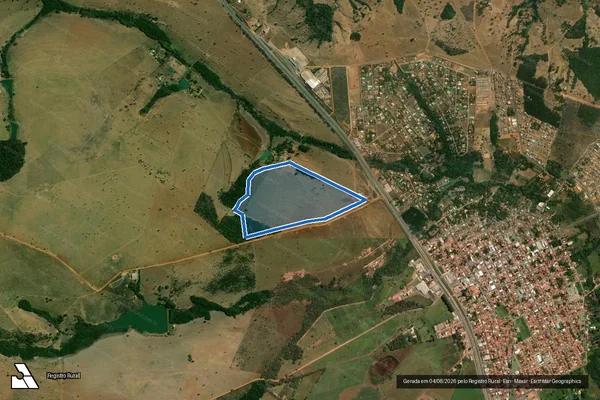 Imagem de satélite de FAZENDA SÃO JOSÉ - Gleba 02 em Hidrolândia - GO