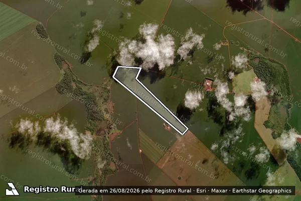 Imagem de satélite de Fazenda Santa Fé - Parcela 1 em Maracaju - MS