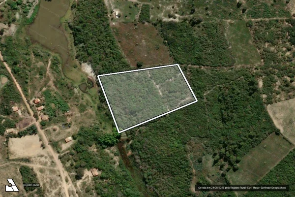 Imagem de satélite de FAZENDA NASCIMENTO - GLEBA 03 em Águas Vermelhas - MG