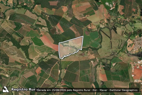 Imagem de satélite de Fazenda Barro Vermelho - Parcela 1 em Boa Esperança - MG