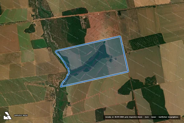 Imagem de satélite de Fazenda Conquista - Fazenda Conquista em Chapadão do Sul - MS