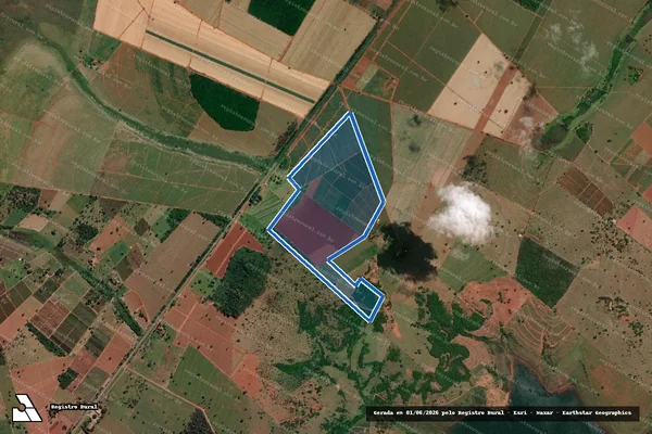 Imagem de satélite de Fazenda São José do Fecho - Gleba 03 em Fronteira - MG