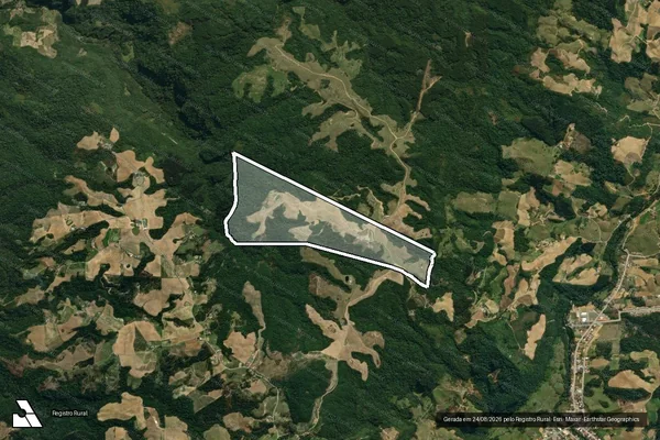 Imagem de satélite de Matricula 29487 / Parte 1 em Ituporanga - SC