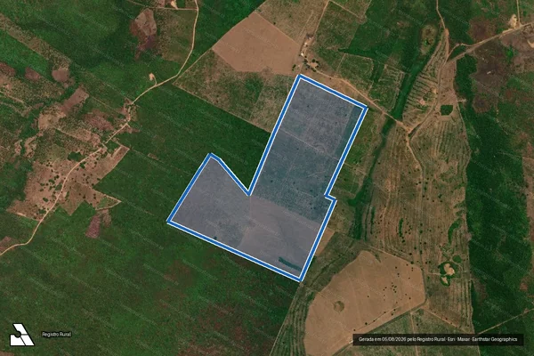 Imagem de satélite de FAZENDA CORRENTE II - PARTE 1 em Passagem Franca - MA